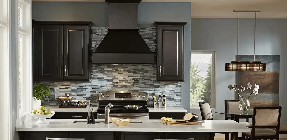 Kitchen cabinet painting and refinishing in a modern kitchen in Santa Ana, CA